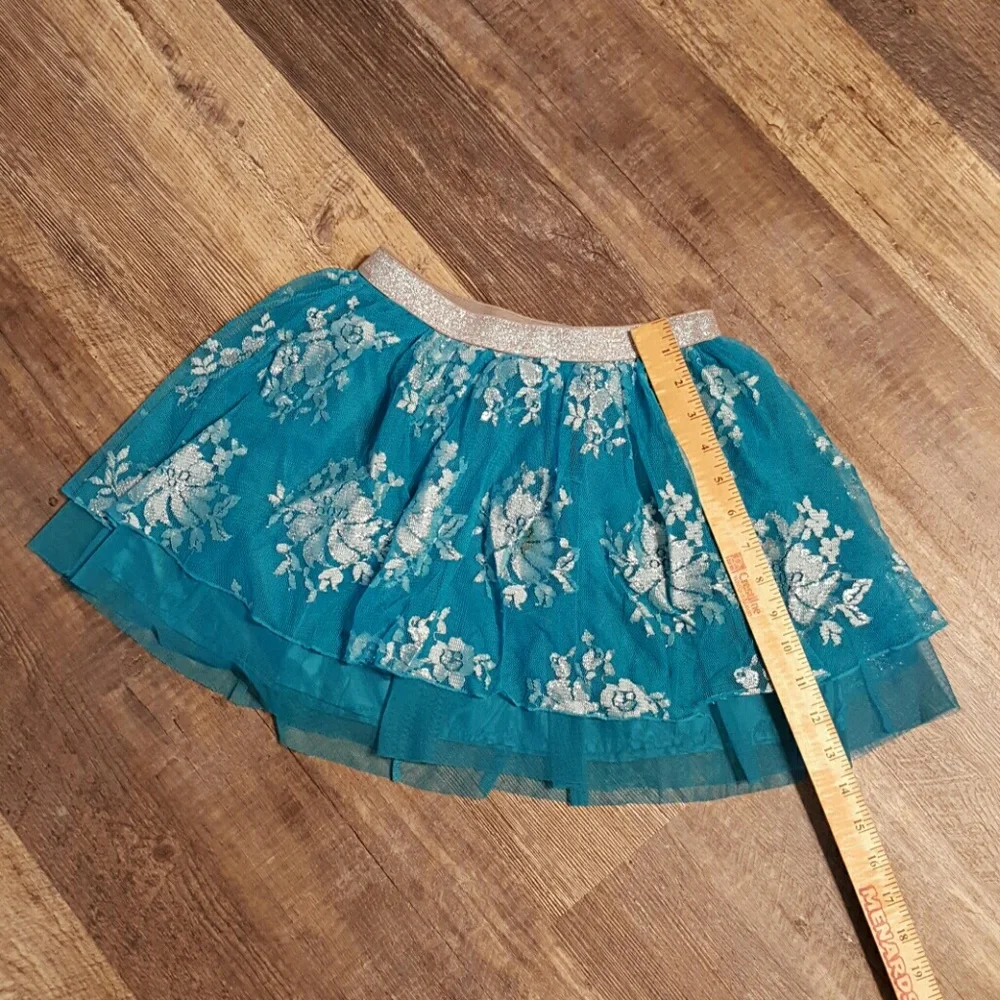Justice girl mini skirt lining  elastic waist size 10